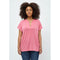PcC Rosalinda V-Neck Cap Sleeve T-Shirt Curve
