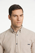 Unifarbenes Hemd von Lindbergh Blue aus 100% Baumwolle