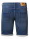 JACKSON JOGG - DENIM SHORT SLIM FIT-Petrol