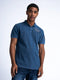 POLOSHIRT MIT AUFDRUCK MEANDER-Petrol