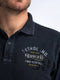 POLOSHIRT MIT AUFDRUCK MEANDER-Petrol