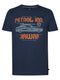 T-SHIRT MIT AUFDRUCK STROLL-Petrol