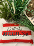 MEER - ZEIT  rot/weiß Outdoorkissen 60 x 40cm